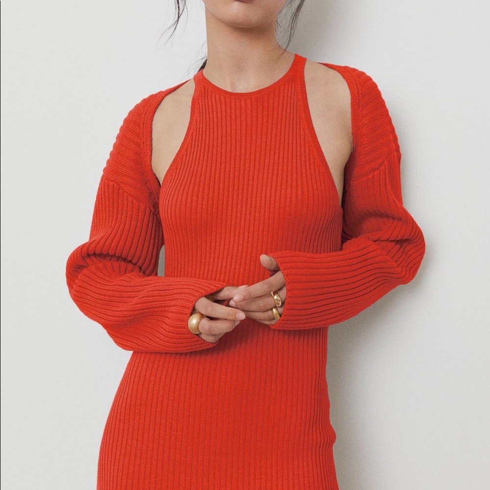 NWT H&M orange-red sweater